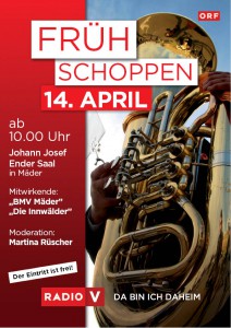 ORF Frühschoppen am 12. April - live Übertragung mit dem BMV Mäder
